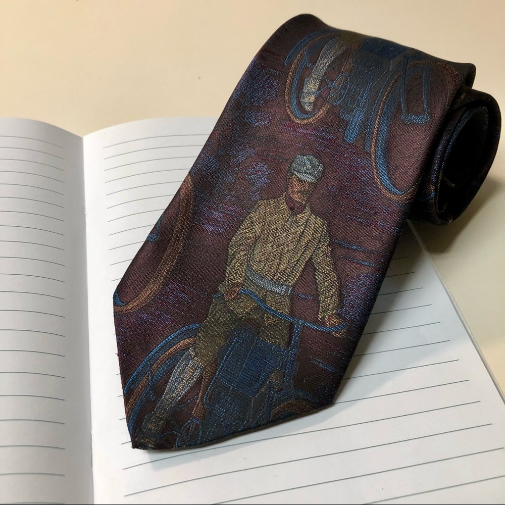 Grand Prix Seidenweber Vintage Men’s cycling Pattern necktie Accessories